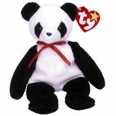 Fortune Black & White Panda Bear Beanie Baby