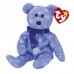 1999 Holiday Teddy - Light Blue with Snowflakes 