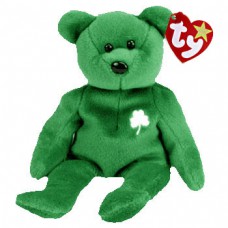 Erin The Bright Green Teddy Bear with Shamrock