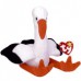 Stilts The Black and White Stork Beanie Baby