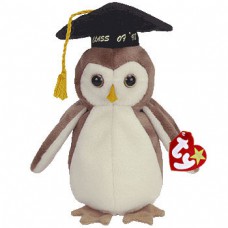 Wise Brown Graduation Owl '98 Beanie Baby