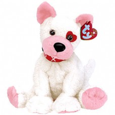 Cupid Dog with Heart Patch on Left Eye