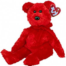 Sizzle The Shaggy Red Bear Beanie Baby
