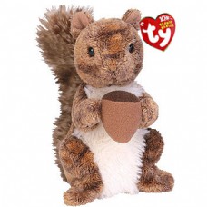 Nutty The Brown Squirrel Holding Acorn Beanie