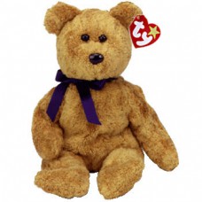 Fuzz Golden Suedelike Teddy Bear Beanie Baby
