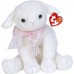 Lullaby White Lamb with Bow Beanie Baby