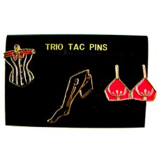Trio Tac Pins - Enameled - Undergarments