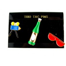 Trio Tac Pins - Enameled