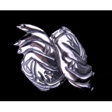 Taxco 925 Sterling F. Pichardo Hand Cuff/Clamper Bracelet