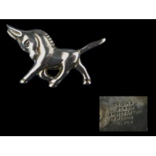 Vintage Renoir Donkey Mexico Silver Brooch