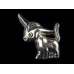 Vintage Sterling Mexico Donkey Brooch