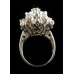 Vintage Ladies Estate Diamond Cluster Ring