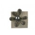 Vintage Carolee Silvertone Pave Crystals Flower Pin Brooch