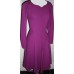 Christian LaCroix Magenta Wool Lined Dress