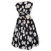 Scassi Boutique Daisy Floral Strapless Dress