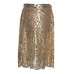 Mary McFadden Couture Gold Lace Skirt
